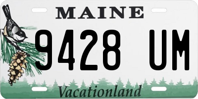 ME license plate 9428UM