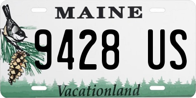 ME license plate 9428US