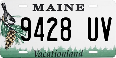 ME license plate 9428UV