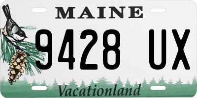 ME license plate 9428UX