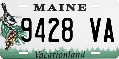 ME license plate 9428VA
