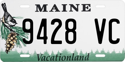 ME license plate 9428VC