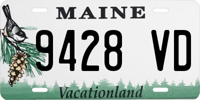 ME license plate 9428VD