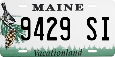 ME license plate 9429SI