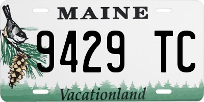 ME license plate 9429TC