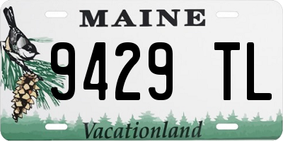 ME license plate 9429TL