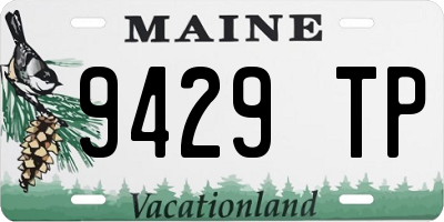 ME license plate 9429TP