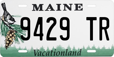 ME license plate 9429TR