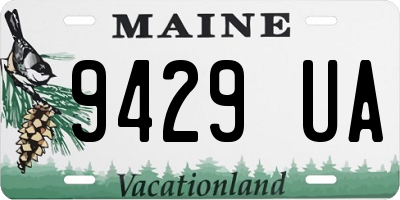 ME license plate 9429UA