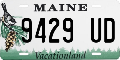 ME license plate 9429UD