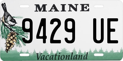 ME license plate 9429UE