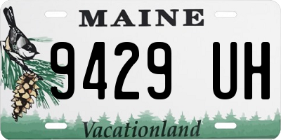 ME license plate 9429UH