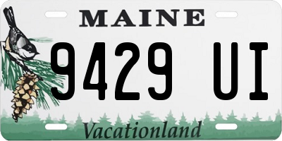 ME license plate 9429UI