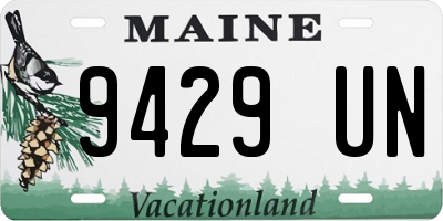 ME license plate 9429UN