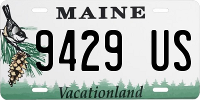ME license plate 9429US