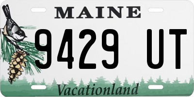ME license plate 9429UT
