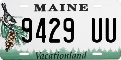 ME license plate 9429UU