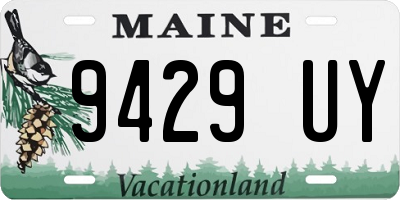 ME license plate 9429UY