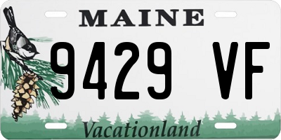 ME license plate 9429VF