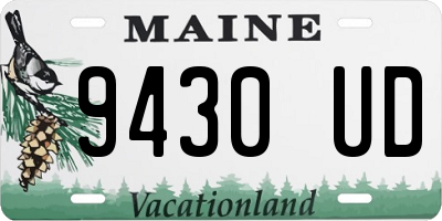 ME license plate 9430UD