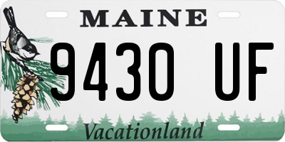ME license plate 9430UF