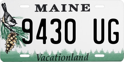 ME license plate 9430UG