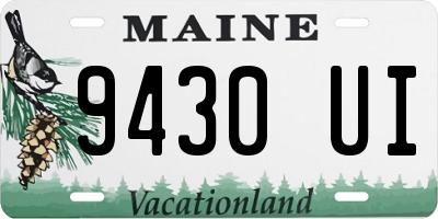 ME license plate 9430UI