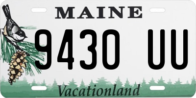 ME license plate 9430UU