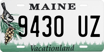 ME license plate 9430UZ