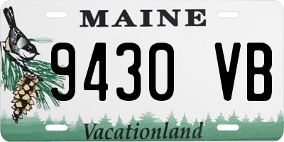 ME license plate 9430VB