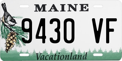 ME license plate 9430VF