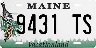 ME license plate 9431TS