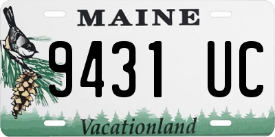 ME license plate 9431UC