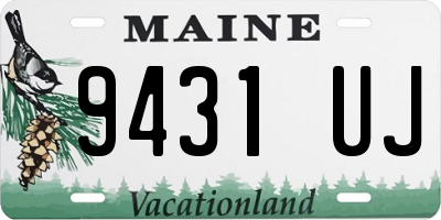ME license plate 9431UJ