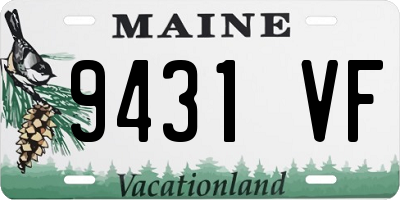 ME license plate 9431VF