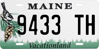 ME license plate 9433TH