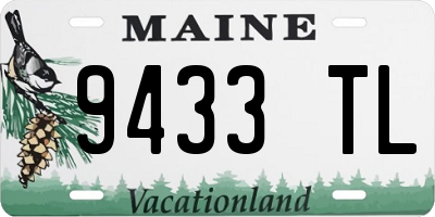 ME license plate 9433TL
