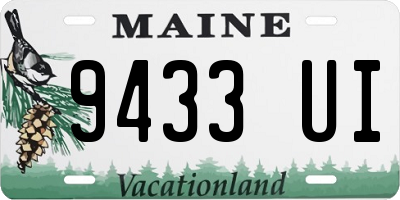 ME license plate 9433UI