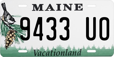 ME license plate 9433UO