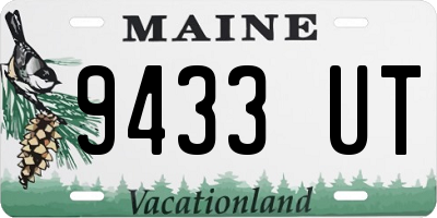 ME license plate 9433UT