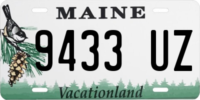 ME license plate 9433UZ
