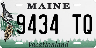 ME license plate 9434TQ