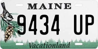 ME license plate 9434UP