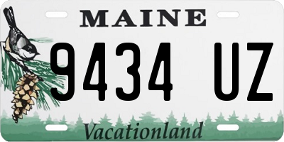 ME license plate 9434UZ