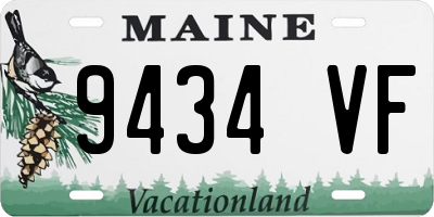 ME license plate 9434VF