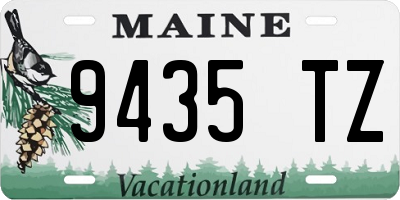 ME license plate 9435TZ