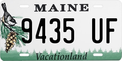 ME license plate 9435UF