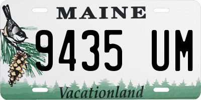 ME license plate 9435UM