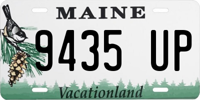 ME license plate 9435UP
