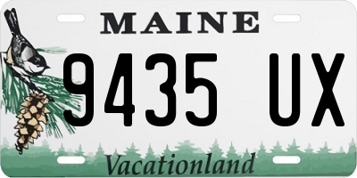 ME license plate 9435UX